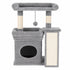 Pawz Cat Tree Tower Large Perch Condo Sisal Scratcher for Indoor Felines Grey-2100034993777676289