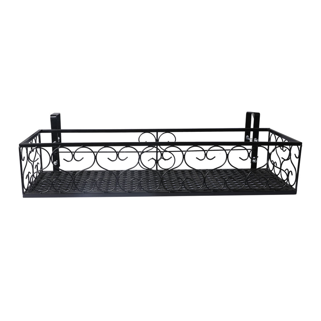 Levede Plant Stand Outdoor Indoor Home Black Rectangle-1864184718409469953