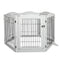 PaWz 6 Panels Pet Dog Playpen Puppy White-2029387230765780993