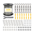 Traderight Wire Rope Kit 60M 2mm Stainless Steel Garden for Climbing Plants-2109799594773385218