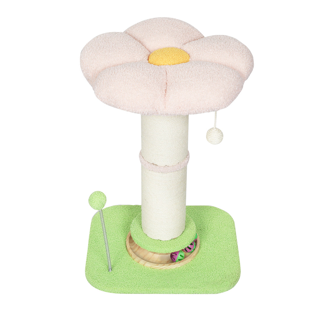 Pawz Cat Scratching Post Flower 61.5cm Cat Tree Tower-2065254675317395457