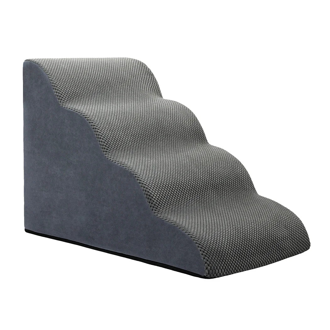 Pawz 4 Steps Pet Stairs Dog Ramp High Density Foam Grey-2029387209974616065
