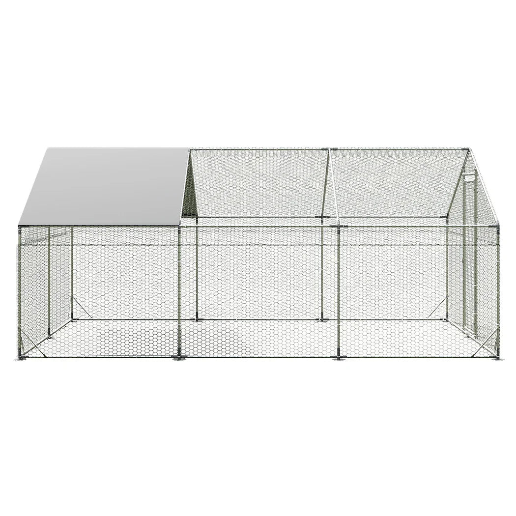 Pawz 600x300x194cm Large Metal Walk-in Chicken Coop Cage-2006732696268705793