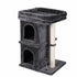 Pawz Cat Tree Cat Tower Top Perch Sisal Post E1 Particle Board Dark Grey-2100034992326447105