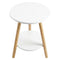 Levede Round Coffee Table 2-Layer Living Room End Tables Bedroom Side Tables-2050059016905822209