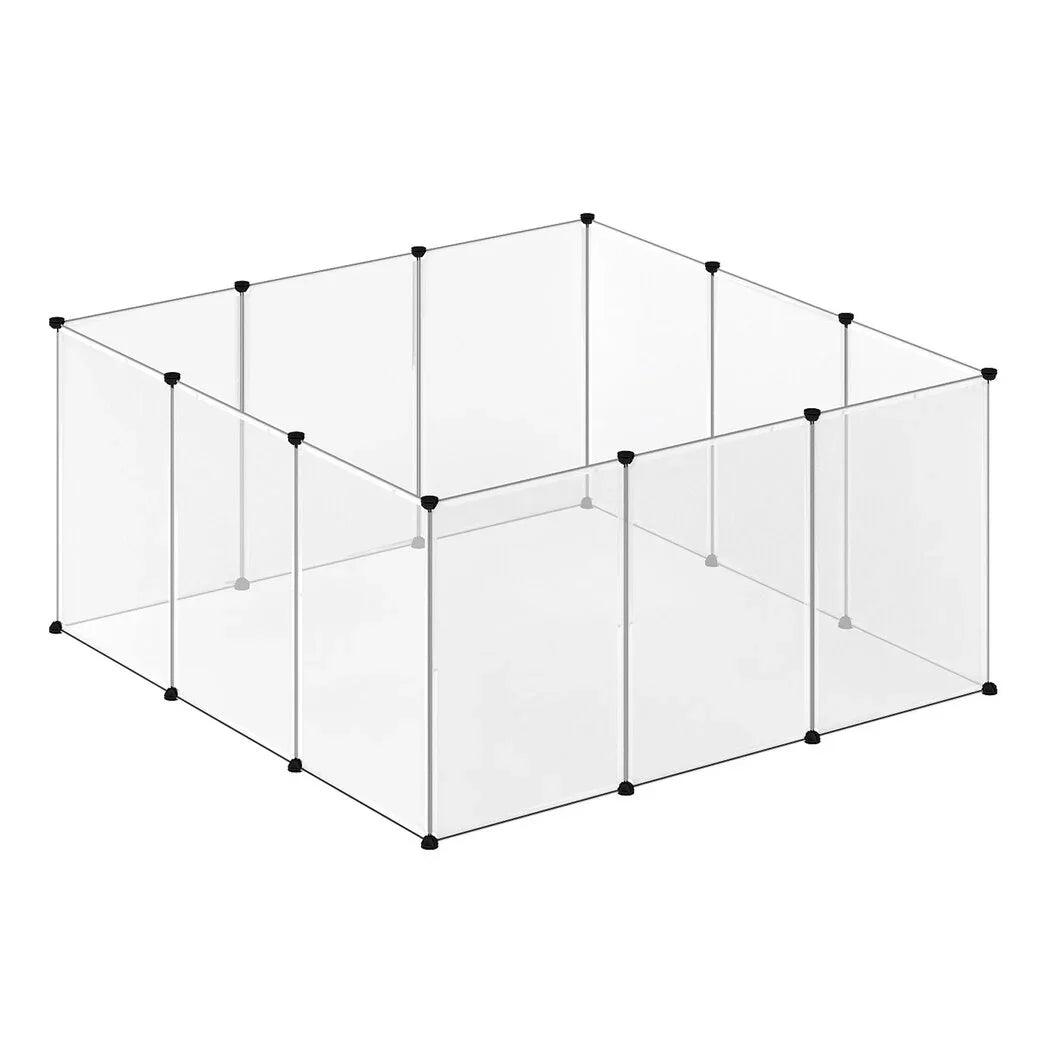 Pawz 12 Panels Guinea Pig Rabbit Puppy Playpen Fence-2050056917044301825