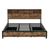 Levede King Bed Frame Industrial Storage LED Charing-2050056748445863937
