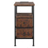 Levede Bedside Table Side Table 2 Drawers Cabinet Brown-2011971114674294785