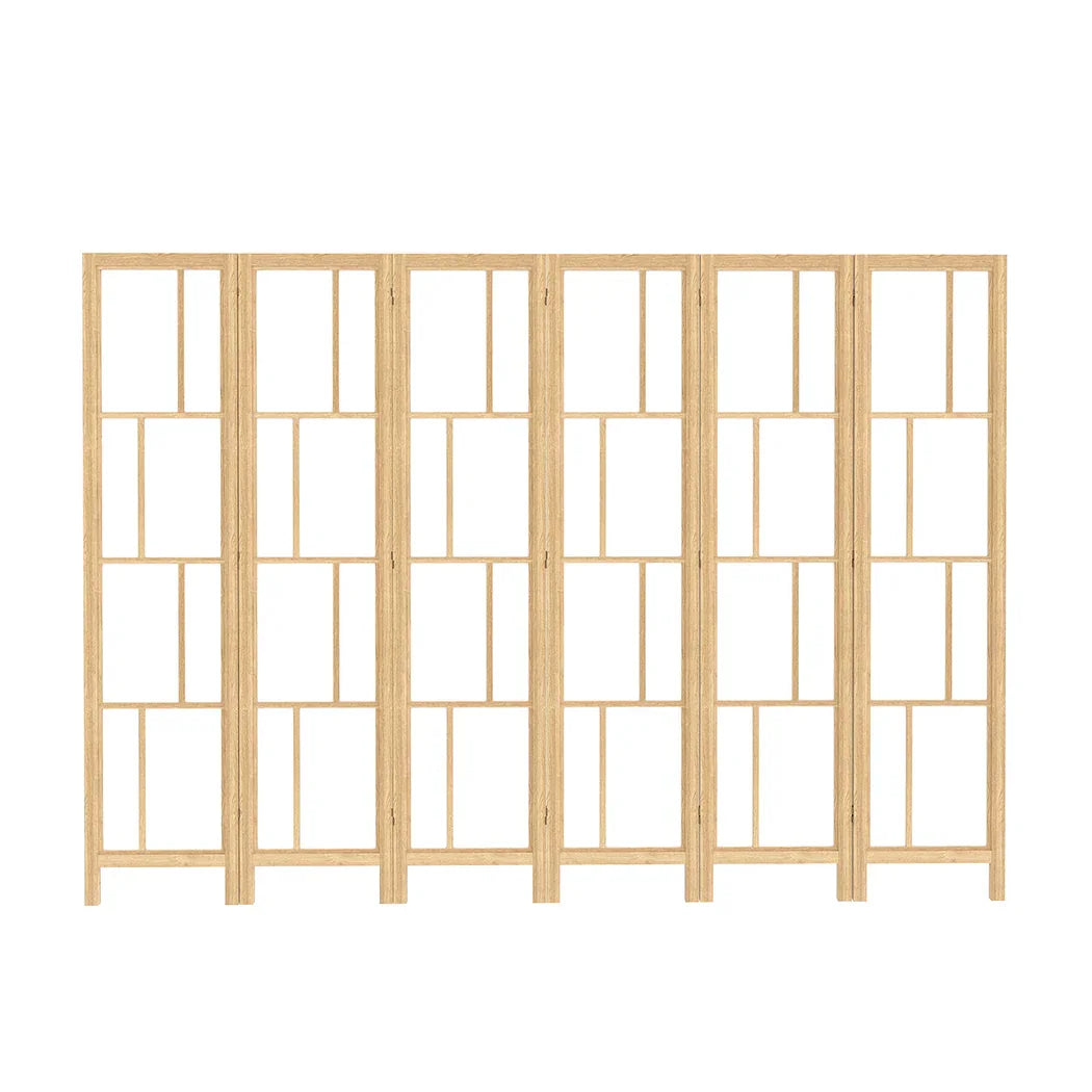 Levede 6 Panel Room Divider 170cm Freestanding Screen-2006733395052335105