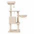Pawz Cat Tree Cat Tower Multi-Level Cat Bed Cat Scratching Post 125cm Beige-2100034991751827457