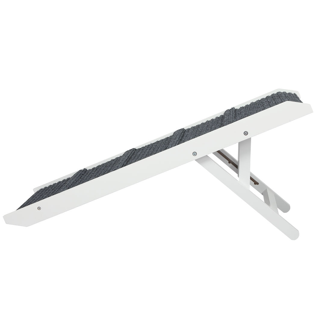 PaWz Adjustable Dog Ramp Height Stair White-2029387229503295489