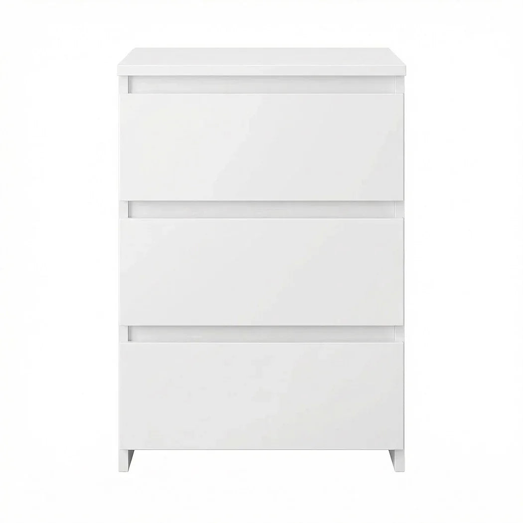 Levede Bedside Table Side Table 3 Drawers Storage Nightstand Bedroom Cabinet-2050056781023023105