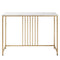 Levede Hallway Table Narrow Console Marble Effect Tabletop Adjustable Foot Pads-2050059016528334849