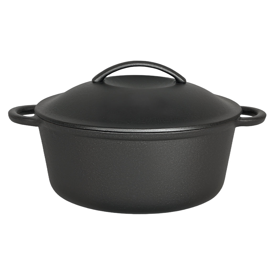 Pawz 6.6L Cast Iron Dutch Oven Heavy Duty Casserole Pot-2050056750383632385