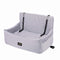 Pawz Large Dog Car Seat Booster Plush Dual-Side Portable Travel Bed Grey-2100034993228222465
