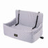 Pawz Large Dog Car Seat Booster Plush Dual-Side Portable Travel Bed Grey-2100034993228222465
