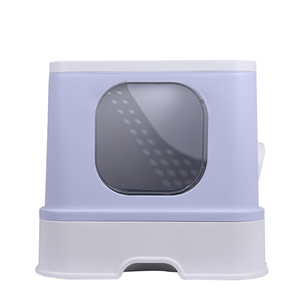 PaWz Cat Litter Box Fully Enclosed Toilet Purple-2018816757032161281