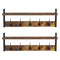 Levede Coat Rack Shelf Wall Mounted Entryway Double Hook Wall Floating Hat Rack-2050059009775505409