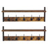Levede Coat Rack Shelf Wall Mounted Entryway Double Hook Wall Floating Hat Rack-2050059009775505409