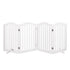 PaWz Wooden Pet Gate Dog Fence Safety White-2006732982756446209