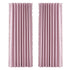 Marlow Blackout Curtains Pink 2 Panels Thermal Insulated Pom Pom 132cm x 213cm-2072893564165165057