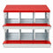 Pawz Chicken Nesting Box 6 Hole 2-Tier Roll Away Egg Collection Galvanized Coop-2072893572729933825