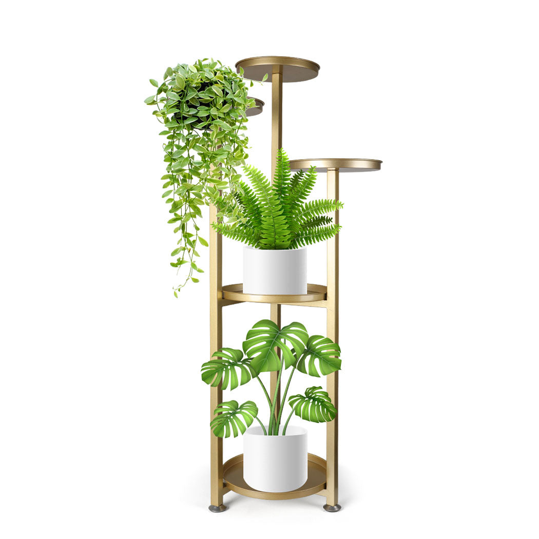 Levede Plant Stand Outdoor Indoor Flower Gold Medium-1910112814475907073