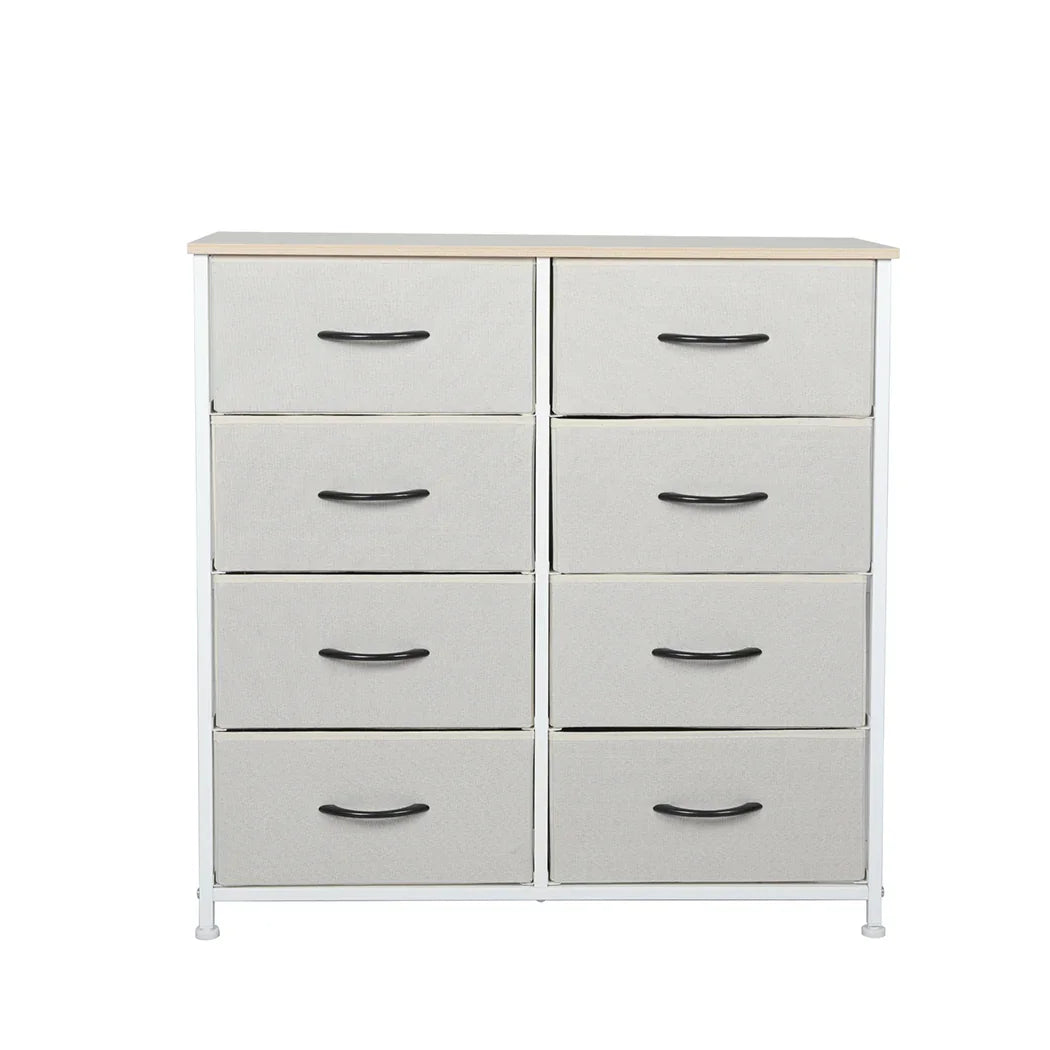 Levede Storage Cabinet Tower Chest Beige-2006733262323585025