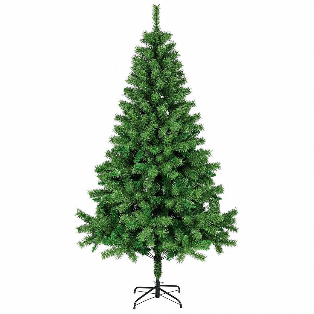 Santaco Christmas Tree 2.1m Slim PVC Xmas Tree with 797 Tips Green-2100035037754953729