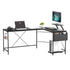 Levede Computer Desk Corner Desk Black