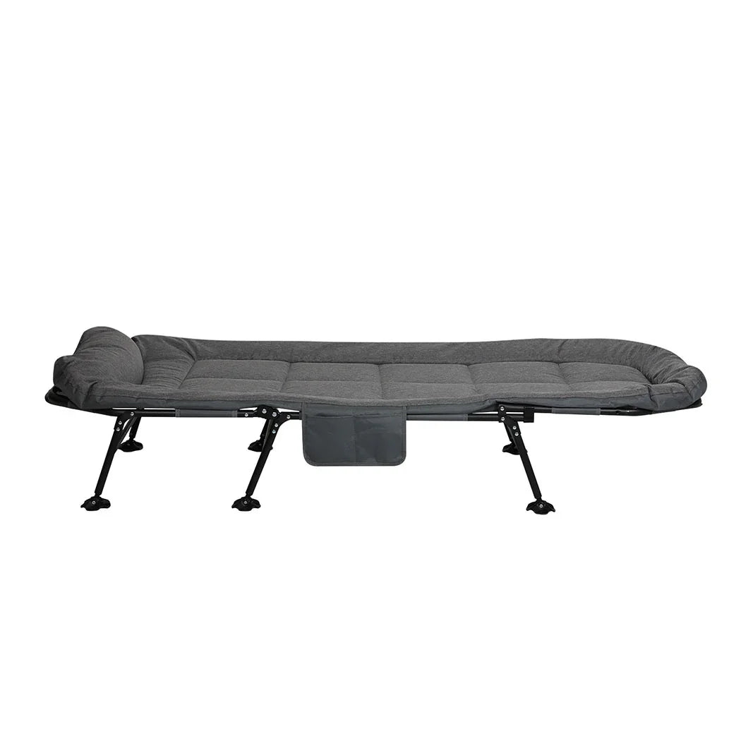 Levede Folding Camping Bed Camp Cots Dark Grey-2029387200336105473