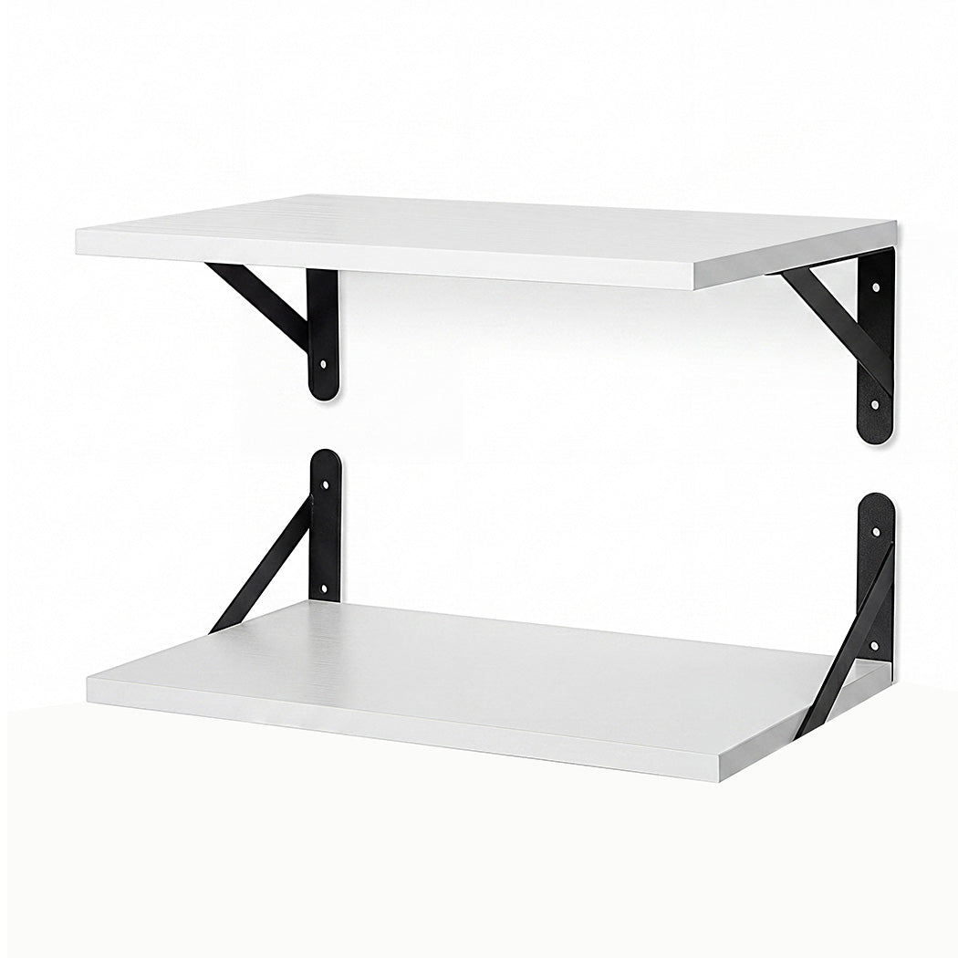 Levede Floating Wall Shelves 2Pcs Deep Wall Mounted Display Book Shelf Bedroom-2061251868176289793