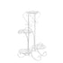 Levede Plant Stand Outdoor Indoor Metal White-2006732928452792321