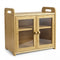 Toque Bread Bin 2 Tier Bamboo Bread Box Kitchen Counter Storage Container 20L-2072893581785436161