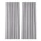 Marlow Blackout Curtains Thermal Linen Look Blockout Drapes 2 Panels Grey-2072893565322792961