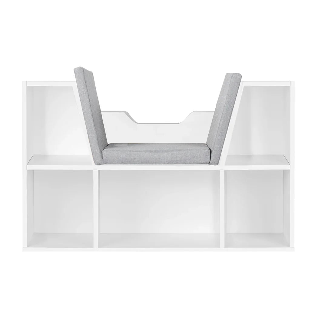 Levede Kids Bookcase Toys Box Shelf White-2018816833779535873