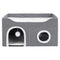 Pawz Foldable Cat House Cave Bed Hideaway Interactive Nest Scratching Board-2050056785997467649