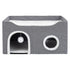 Pawz Foldable Cat House Cave Bed Hideaway Interactive Nest Scratching Board-2050056785997467649