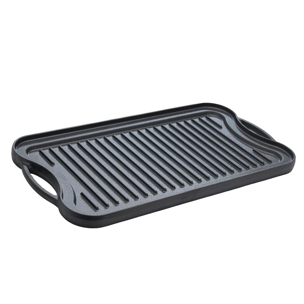 Toque 50.5cm Reversible Cast Iron Griddle Pan Non-Stick-2011971111960580097