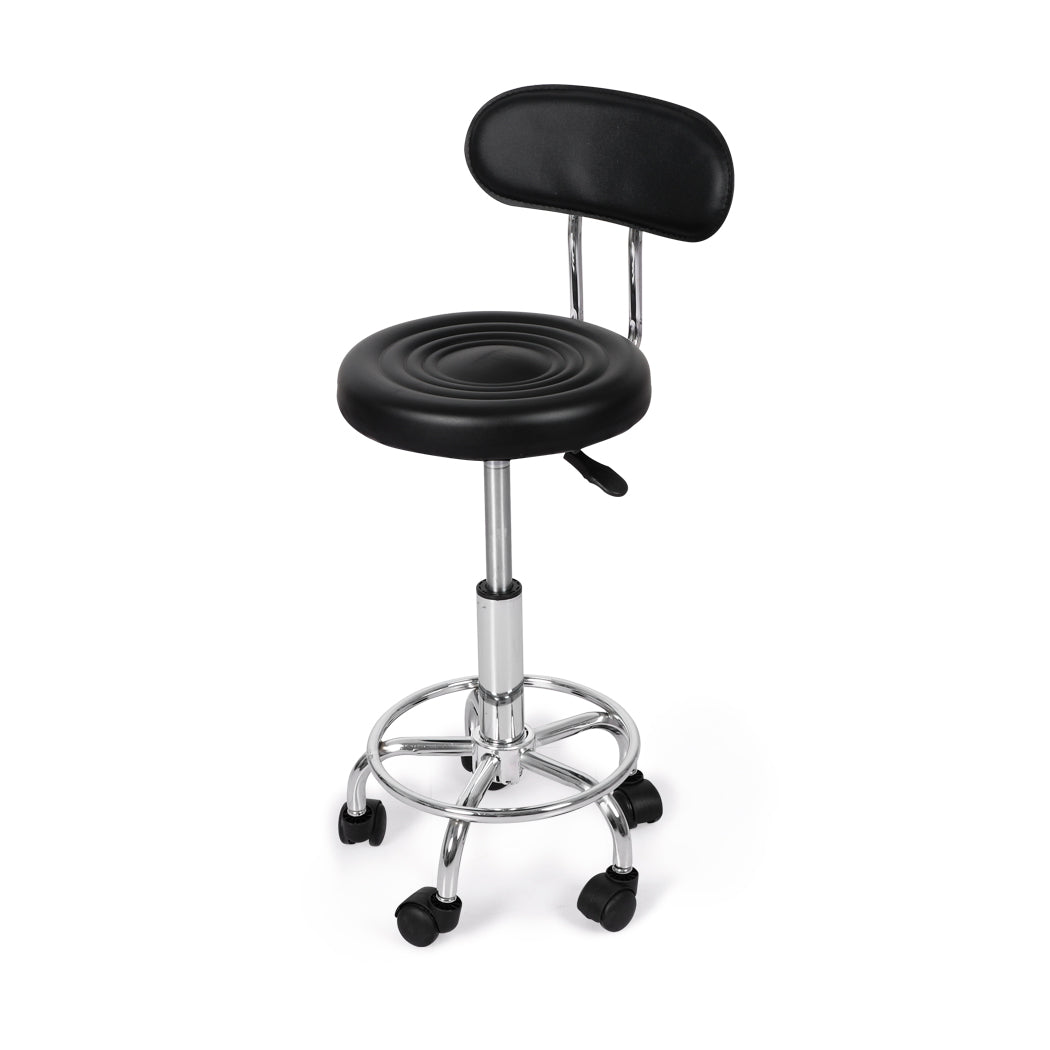 Levede 4x Salon Stool Swivel Bar Stools-2018816851777294337