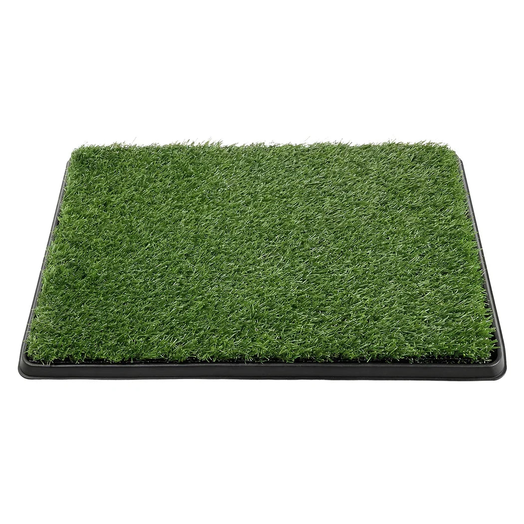 Pawz Dog Potty Tray with Grass Mat Washable Puppy Portable Training Toilet-2050059018050867201