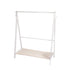Levede Clothes Rack Wooden Wardrobe White-2006733282632404993