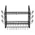 Toque Pot Rack Wall Mounted 2 Tier Hanging Cookware Organizer 20 Hooks Pan Rack-2072893580028022785