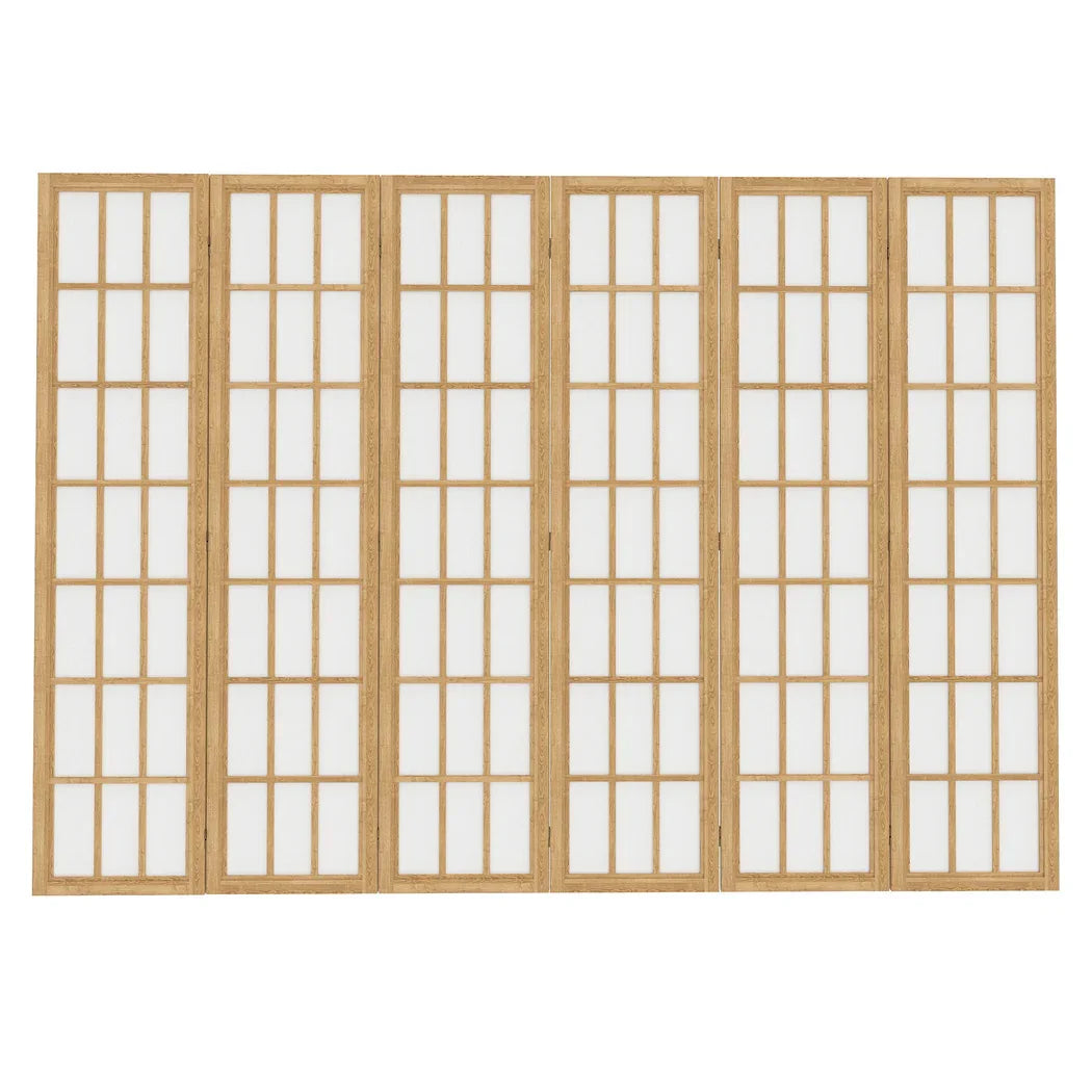 Levede 6 Panel Room Divider 170cm Freestanding Screen-2006732767794171905