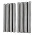 Marlow Velvet Blackout Curtains 2-Panel Room Darkening Eyelet Curtains Grey-2072893567436722177