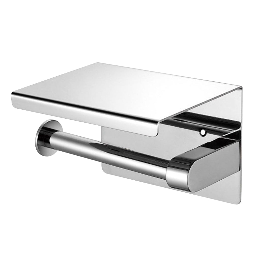 Toilet Paper Holder Roll Bath Tissue Silver-1864184248668393473