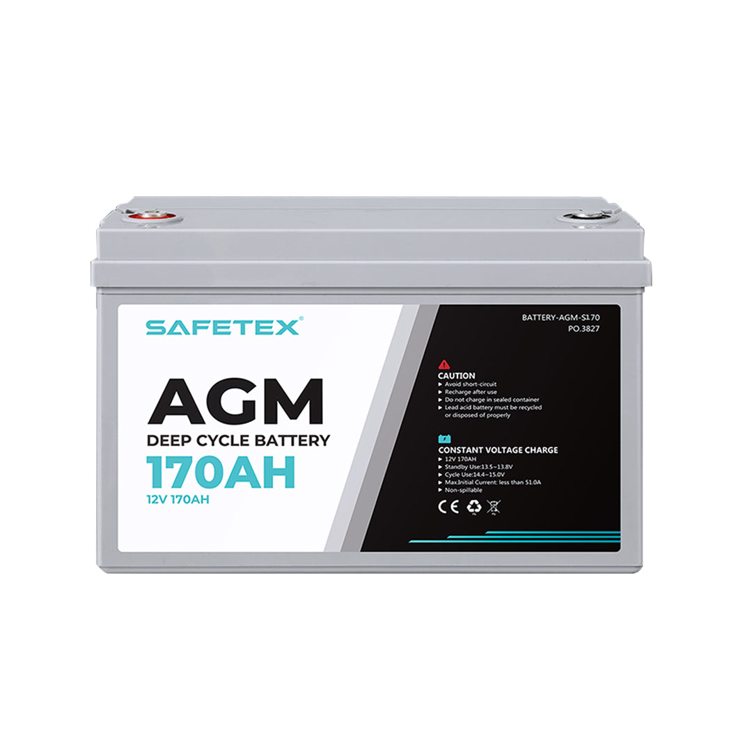 Safetex 12V 170Ah AGM Deep Cycle Lead-1886651052737040385