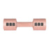 Centra A Pair Of 1KG To 5KG Dumbbells Pink