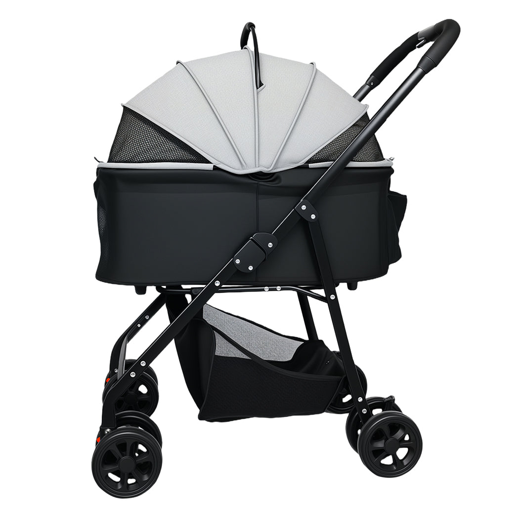 Pawz Pet Stroller 3 in1Dog Cat Pram Foldable Carrier-2065254637061148673