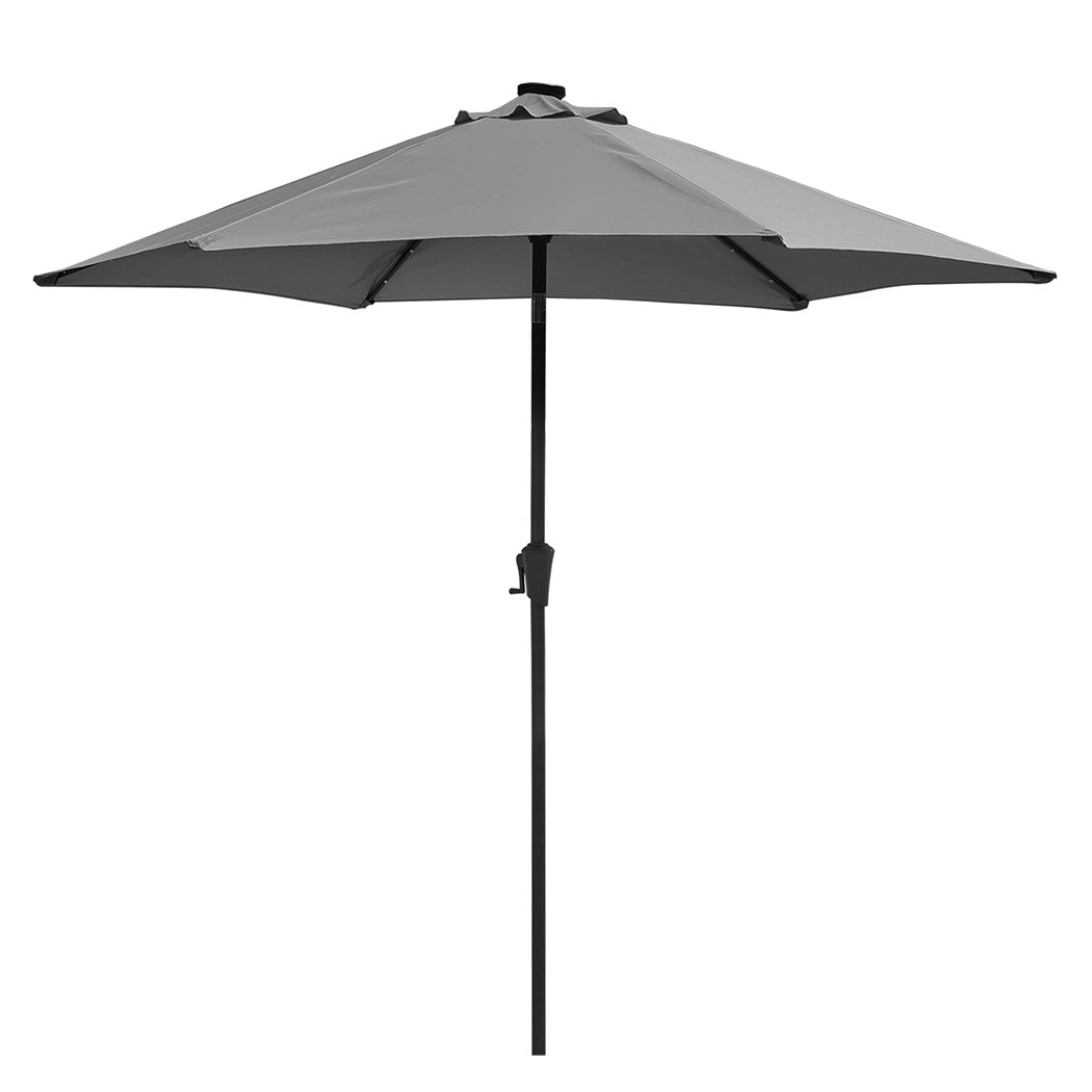 Centra 2.7M LED Outdoor Umbrella Base Stand Grey-1910112246906884097